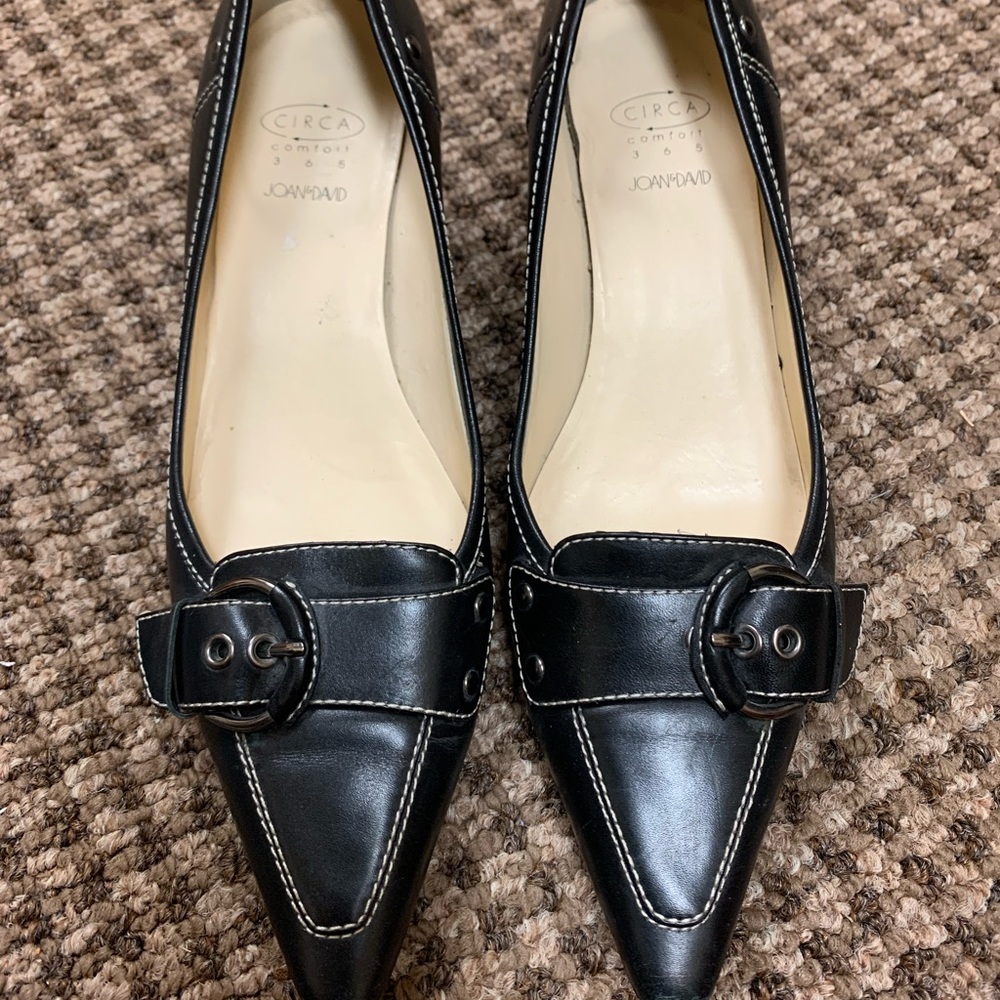 Black Joan and David Circa comfort 365 pointed toe pump